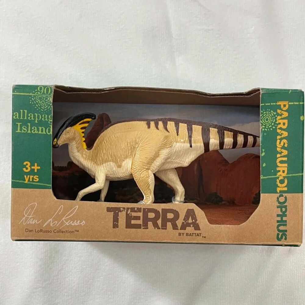 Parasaurolophus Dinosaur Figurine Toy ages: 3+ Terra by Battat & Dan LoRusso